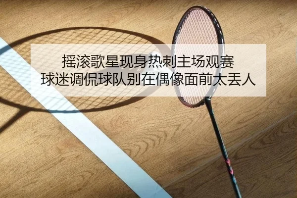 摇滚歌星现身热刺主场观赛 球迷调侃球队别在偶像面前太丢人